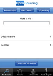 Consultez des offres d'emploi sur l'iPhone